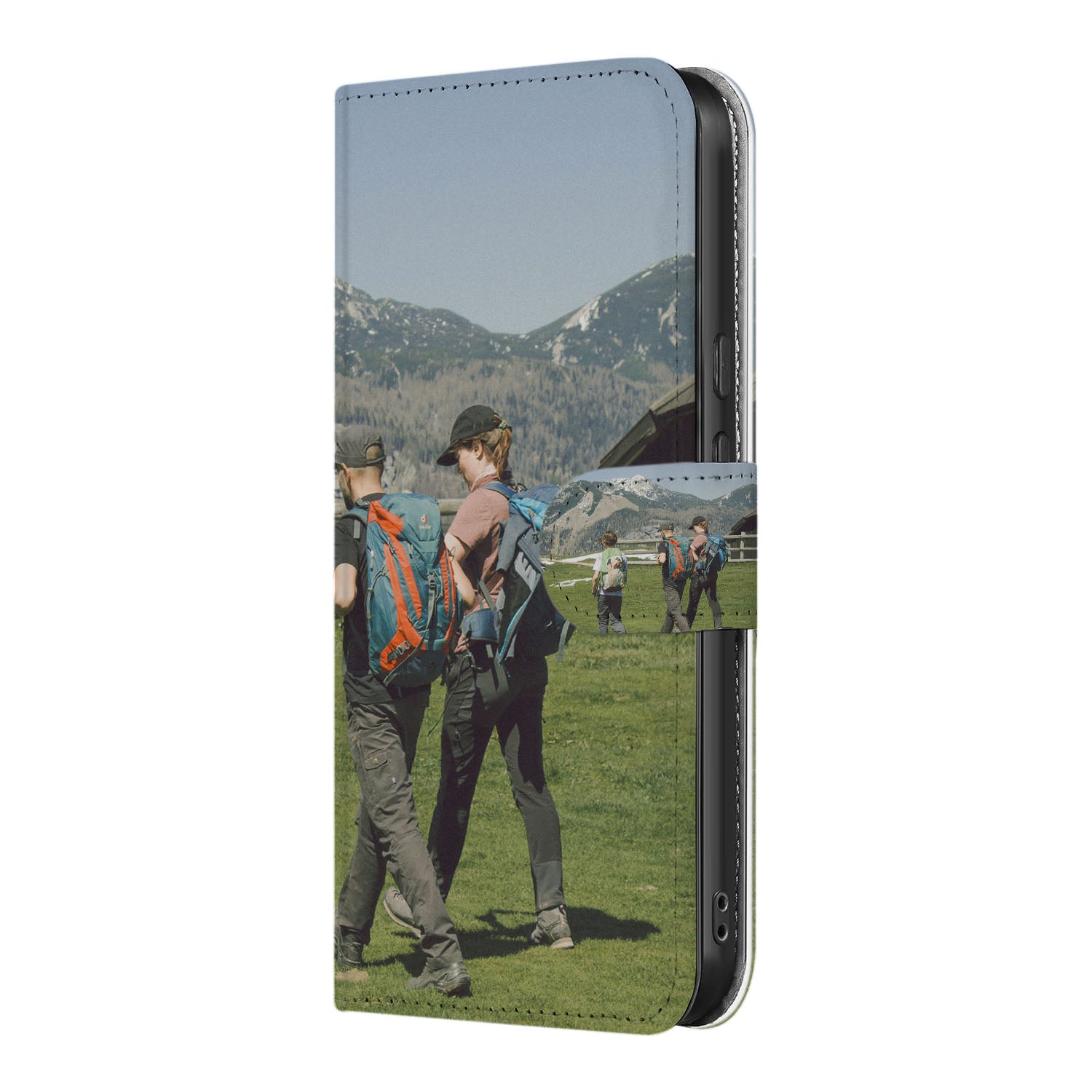 Google Pixel 10 / 10 Pro Bookcase Hoesje Maken met Foto outdoor berg landschap design zijaanzicht