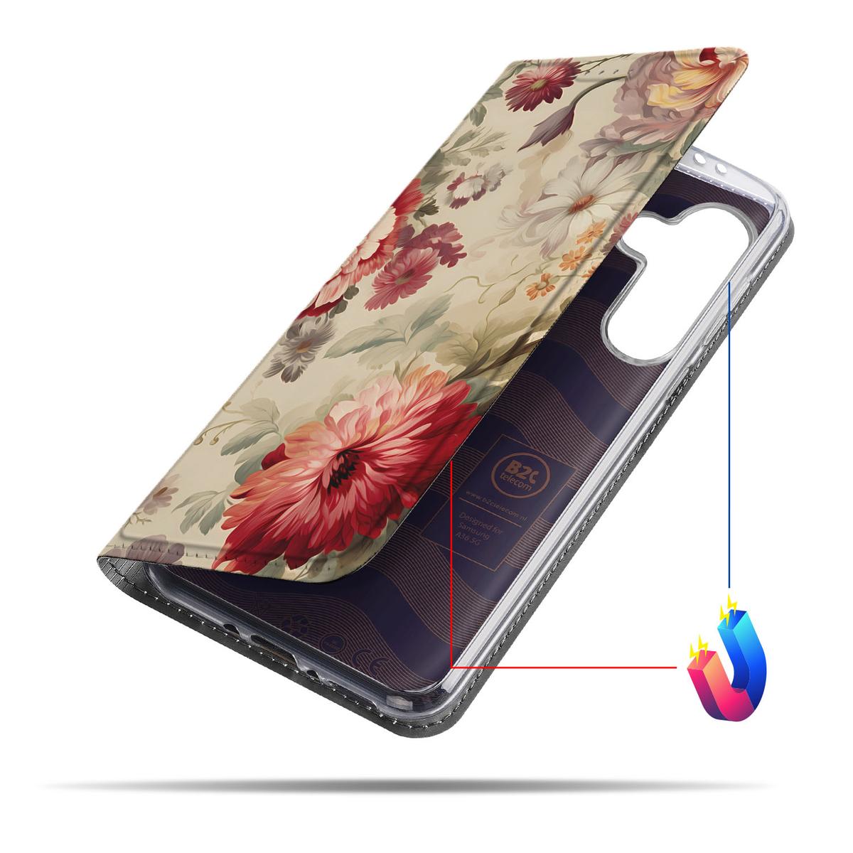 Samsung Galaxy A56 A36 Hoesje Bloemen positie 4