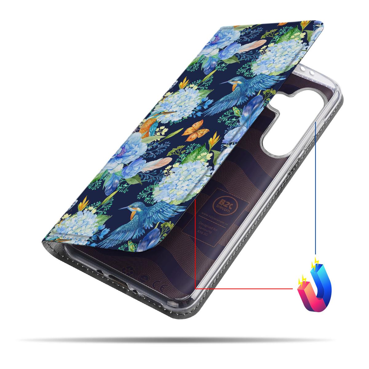 Samsung Galaxy A56 A36 Hoesje IJsvogel positie 4