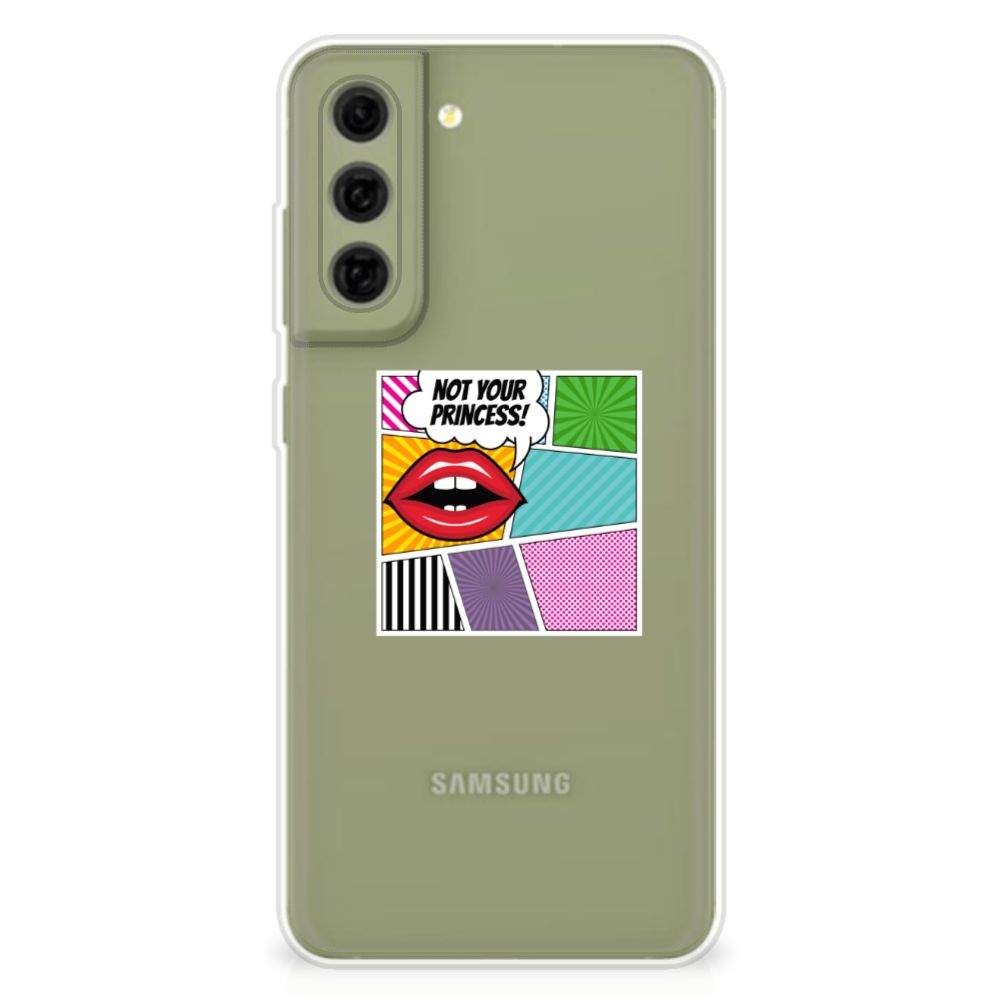 Samsung Galaxy S21FE Silicone Back Cover Popart Princess