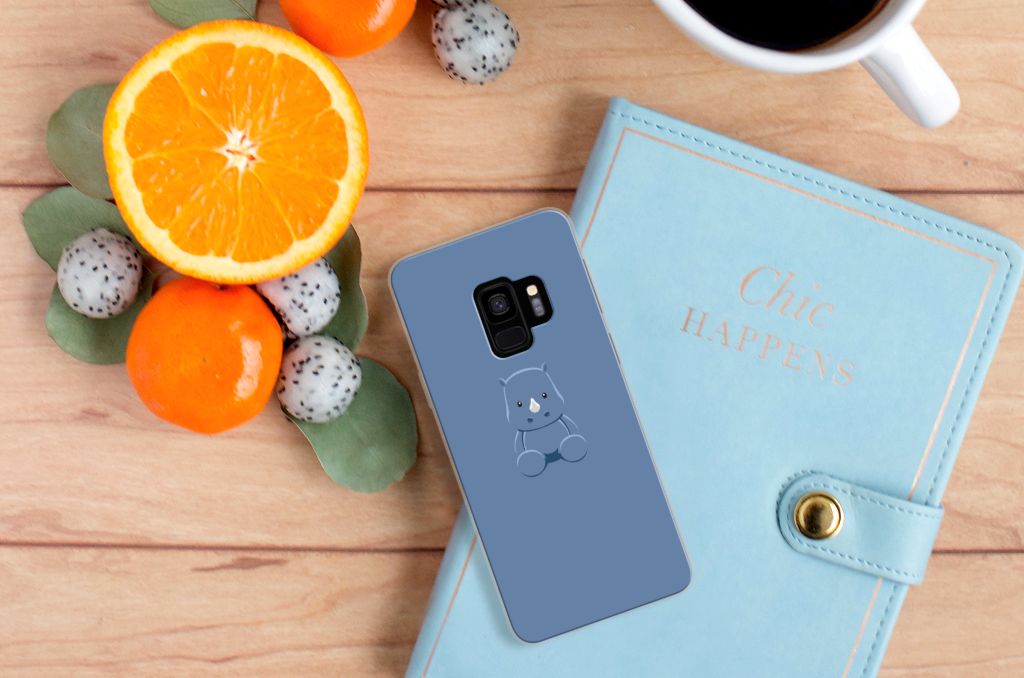 Samsung Galaxy S9 Telefoonhoesje met Naam Baby Rhino