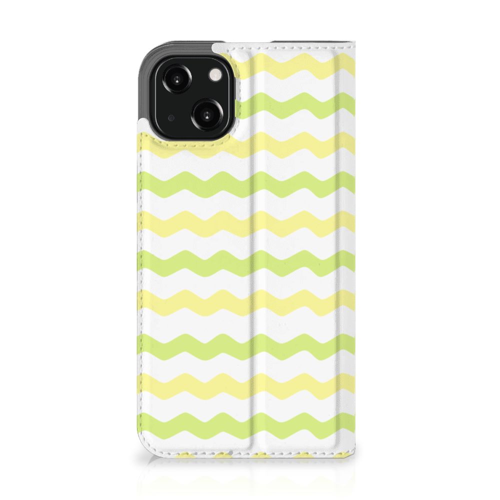 iPhone 13 Hoesje met Magneet Waves Yellow
