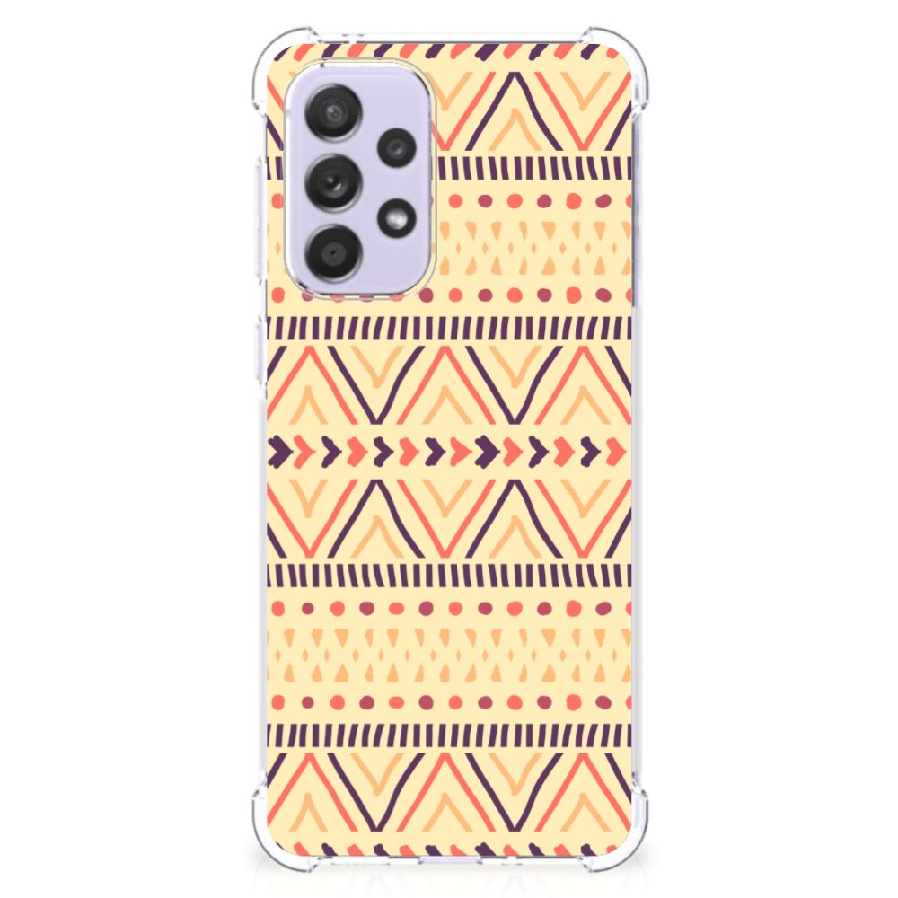 Samsung Galaxy A33 Doorzichtige Silicone Hoesje Aztec Yellow B2C Telecom