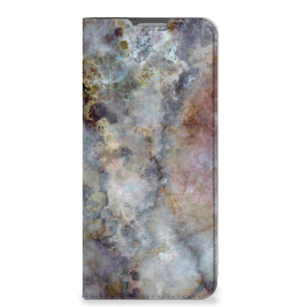 OPPO Reno8 Lite Standcase Marmer Grijs - B2C Telecom