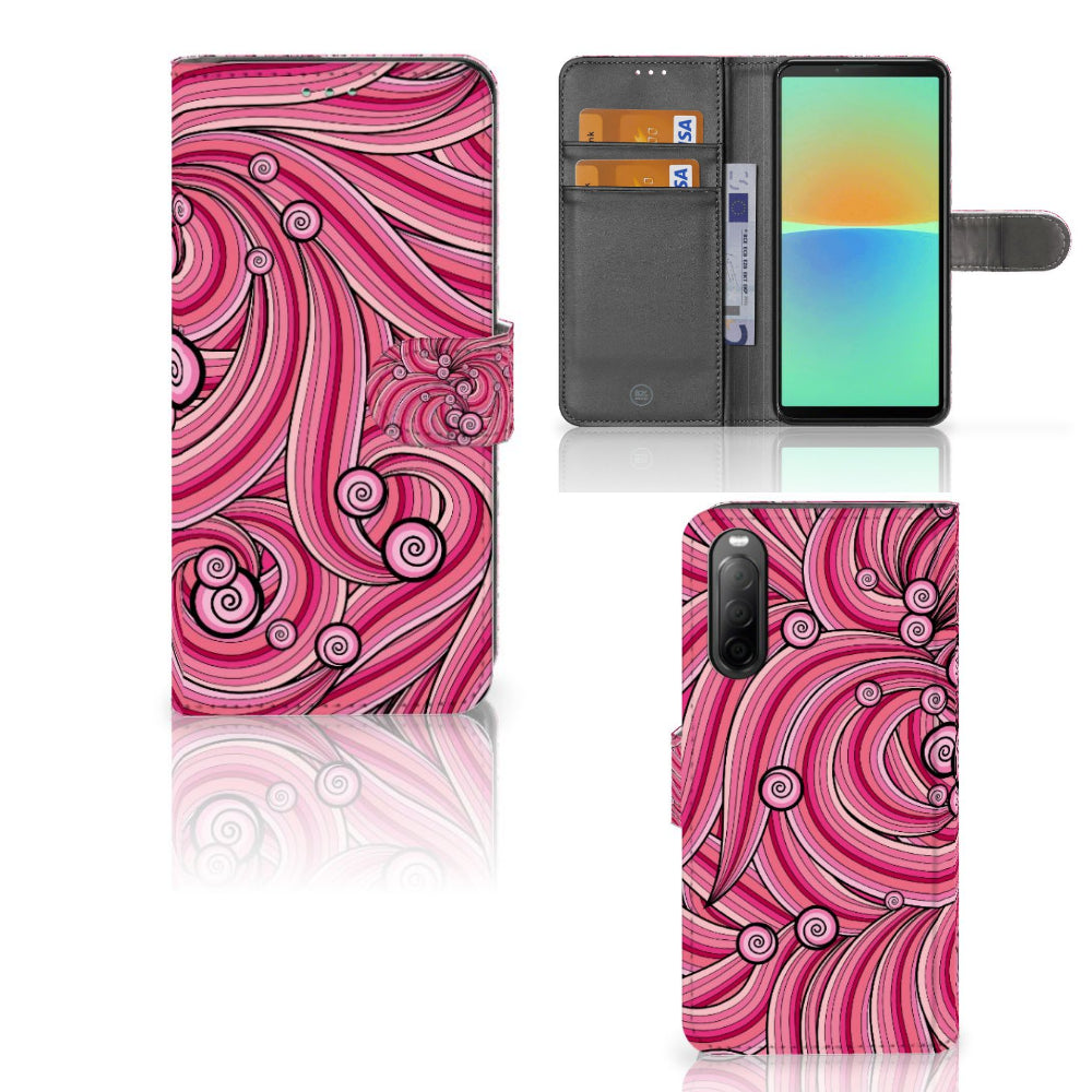 Sony Xperia 10 IV Hoesje Swirl Pink