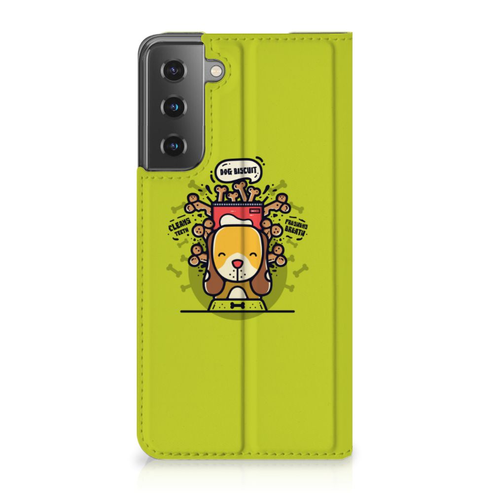 Samsung Galaxy S21 Magnet Case Doggy Biscuit - B2C Telecom