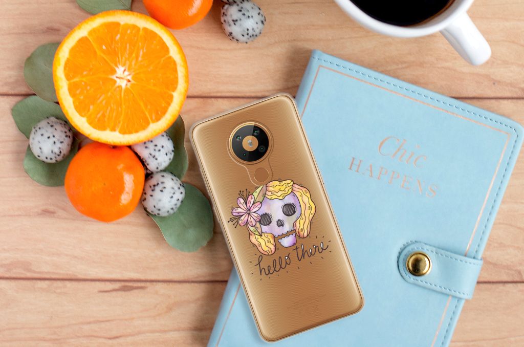 Silicone Back Case Nokia 5.3 Boho Skull B2C Telecom