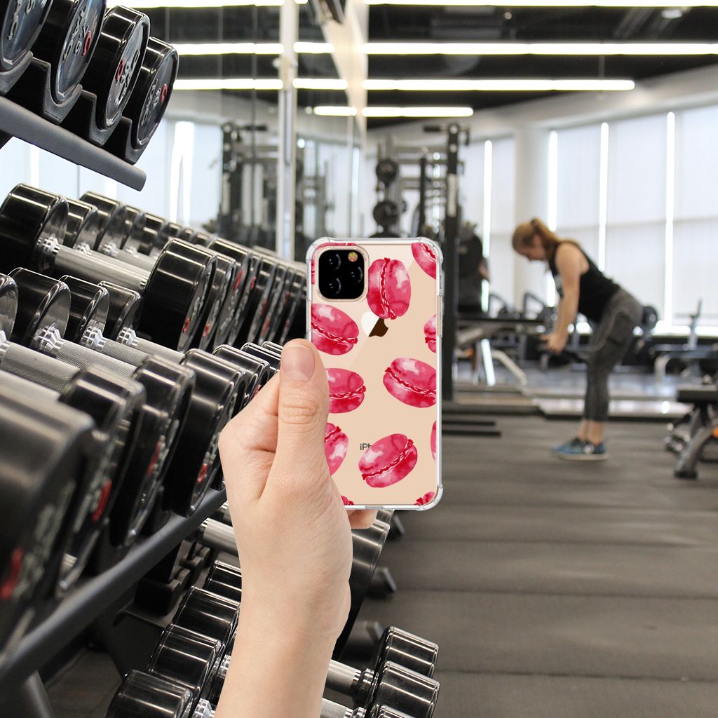 Apple iPhone 11 Pro Beschermhoes Pink Macarons