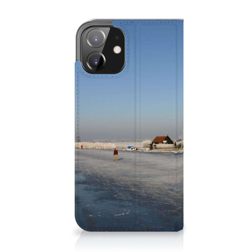 iPhone 12 | iPhone 12 Pro Book Cover Schaatsers - B2C Telecom