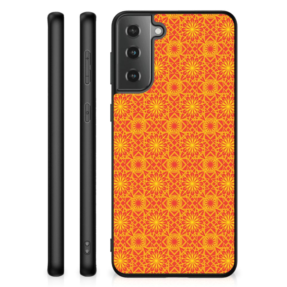 Samsung Galaxy S21 Plus Back Case Batik Oranje B2C Telecom