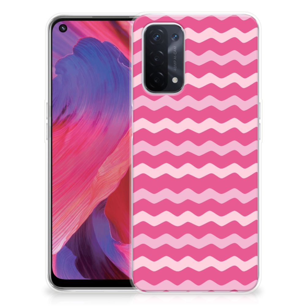 OPPO A93 5G TPU bumper Waves Pink