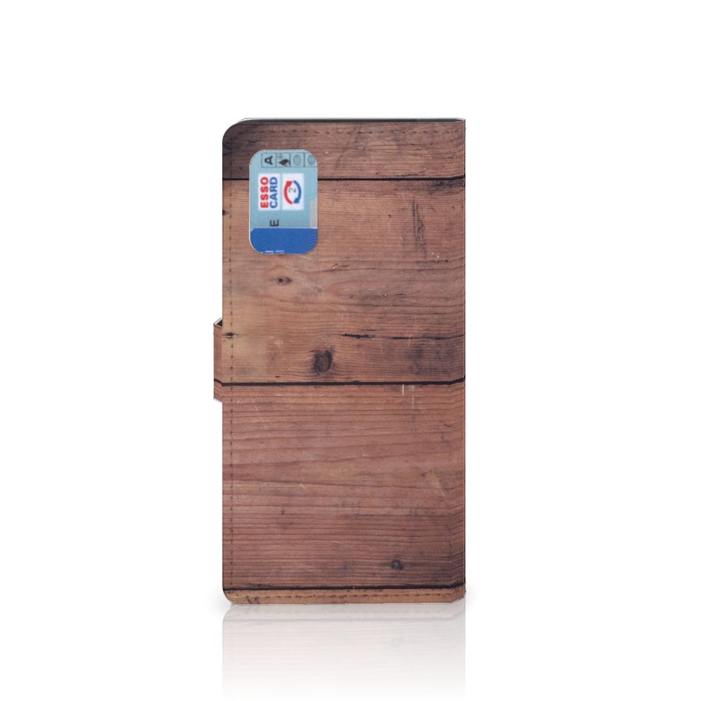 Samsung Galaxy A02s | M02s Book Style Case Old Wood