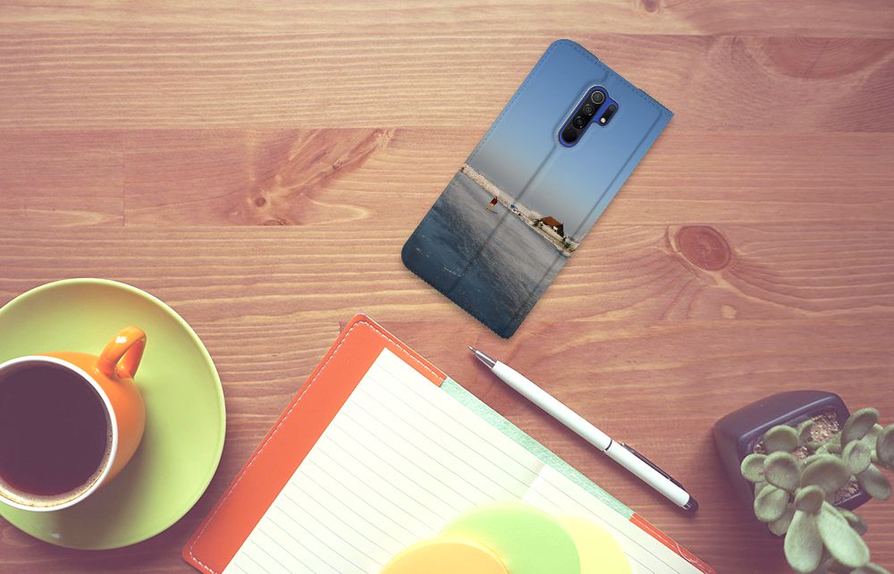 Xiaomi Redmi 9 Book Cover Schaatsers - B2C Telecom