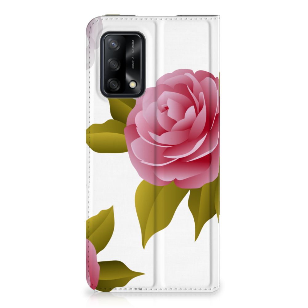 OPPO A74 4G Smart Cover Roses - B2C Telecom