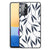 Samsung Galaxy M52 Bloemen Hoesje Leaves Blue B2C Telecom