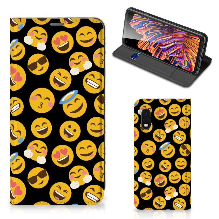 Samsung Xcover Pro Hoesje met Magneet Emoji