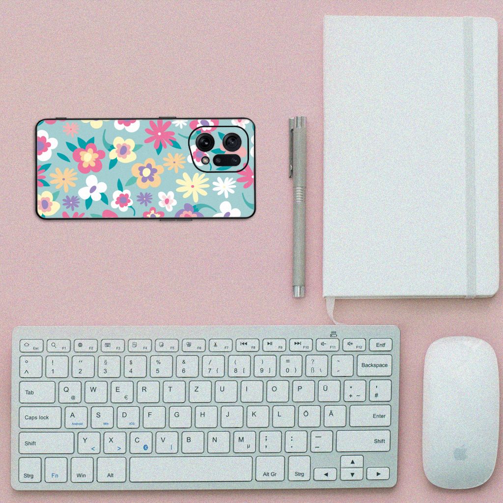 OPPO Find X5 Bloemen Hoesje Flower Power B2C Telecom