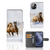 Apple iPhone 12 Mini Telefoonhoesje met Pasjes Paarden
