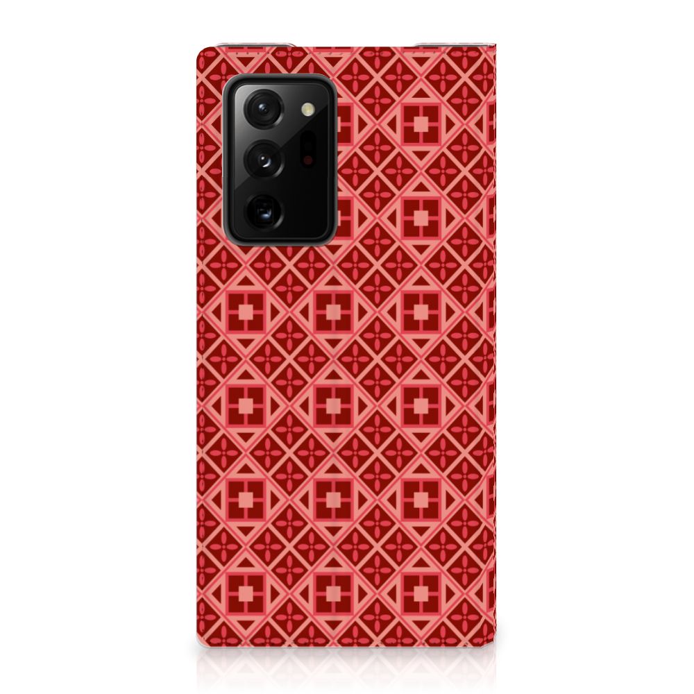 Samsung Galaxy Note 20 Ultra Hoesje met Magneet Batik Rood - B2C Telecom