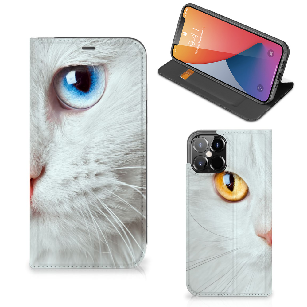 iPhone 12 Pro Max Hoesje maken Witte Kat - B2C Telecom