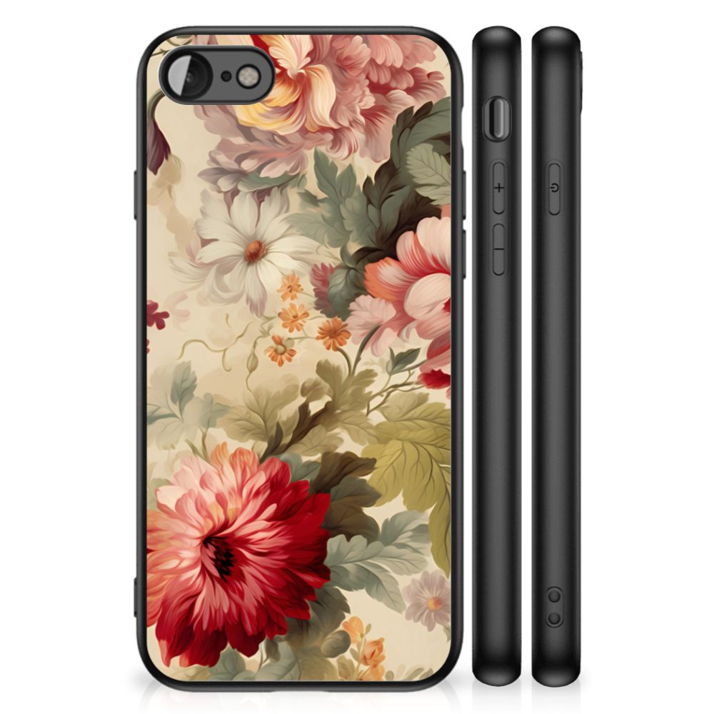 Bloemen Hoesje voor iPhone SE 2022 | SE 2020 | 7/8 Bloemen met kleurrijk bloemenprint design.