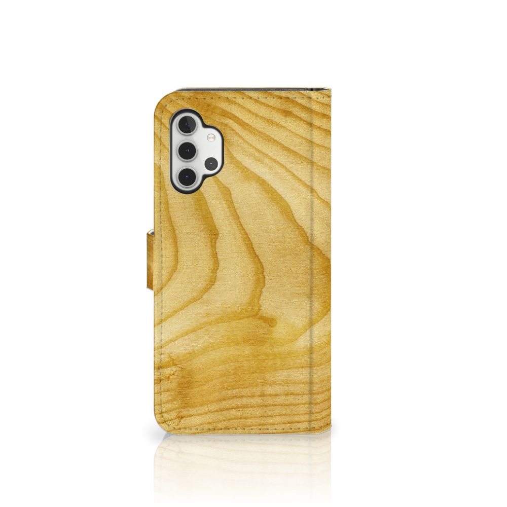 Samsung Galaxy A32 4G Book Style Case Licht Hout