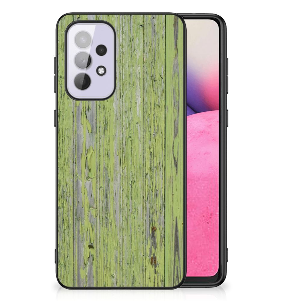 Samsung Galaxy A33 5G Houten Print Telefoonhoesje Green Wood B2C Telecom