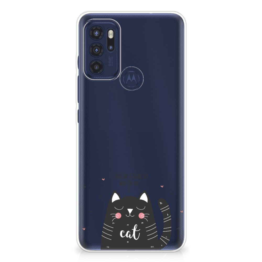 Motorola Moto G60s Telefoonhoesje met Naam Cat Good Day B2C Telecom