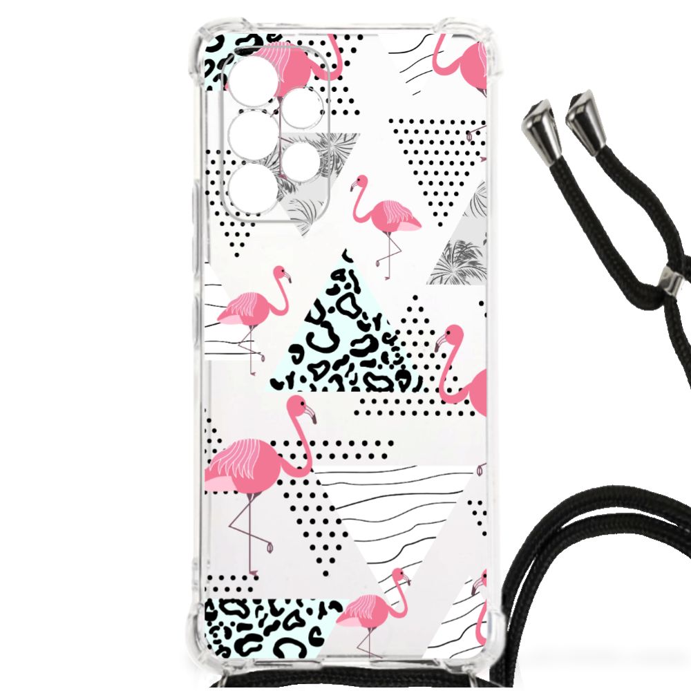 Samsung Galaxy A53 Case Anti-shock Flamingo Triangle