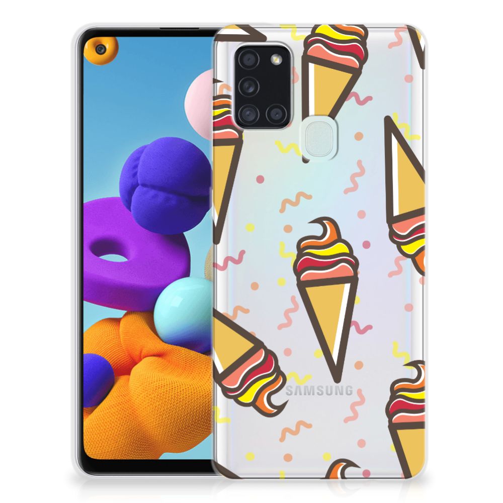 Samsung Galaxy A21s Siliconen Case Icecream