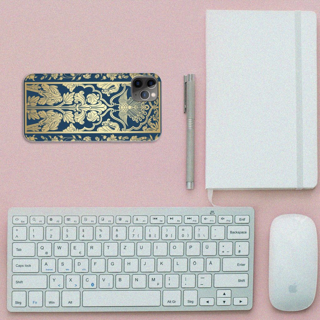 Apple iPhone 11 Pro Max TPU Case Beige Flowers