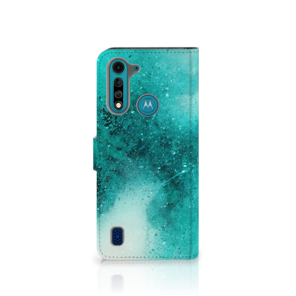 Hoesje Motorola G8 Power Lite Painting Blue
