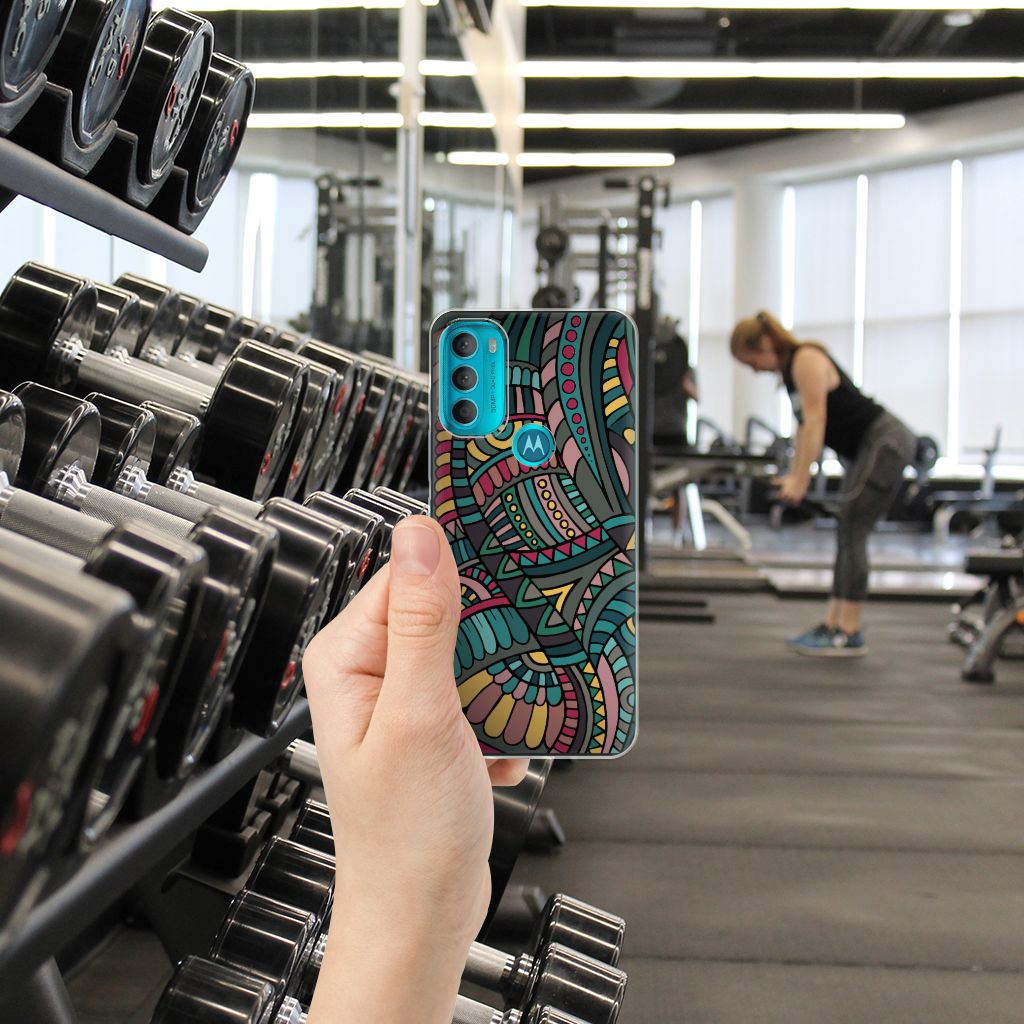 Motorola Moto G71 5G TPU bumper Aztec