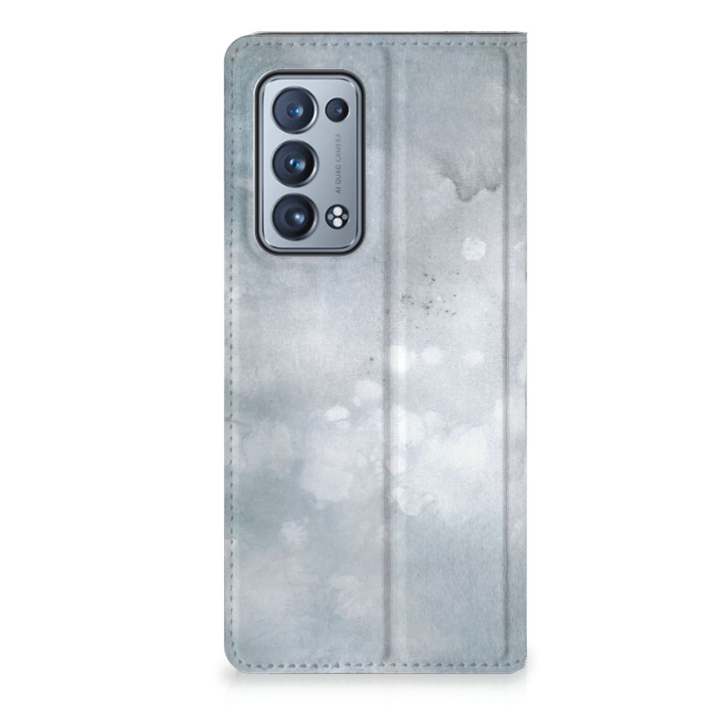 Bookcase OPPO Reno 6 Pro Plus 5G Painting Grey - B2C Telecom