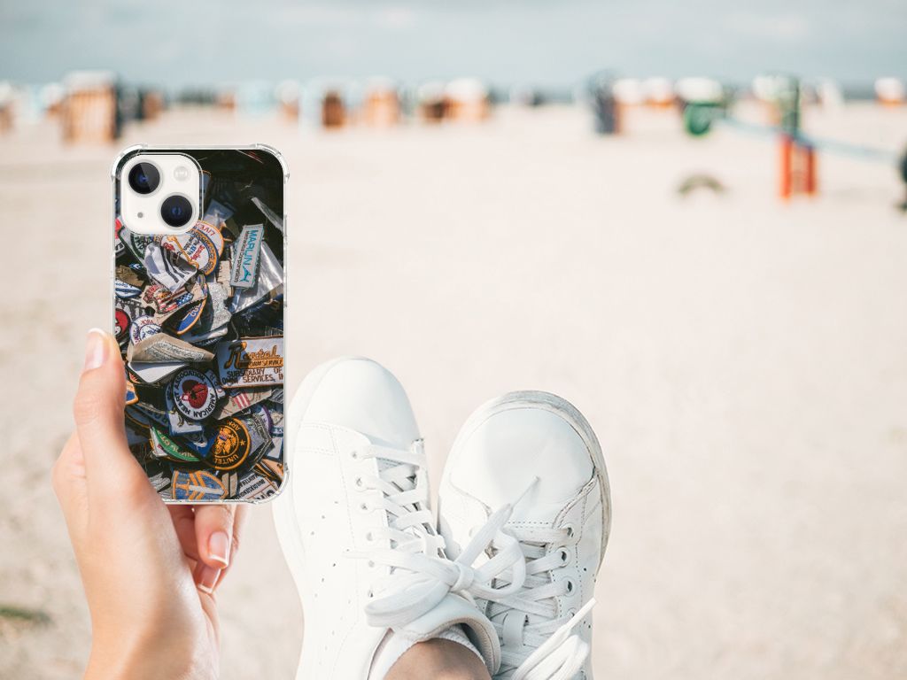 iPhone 13 Anti-shock Hoesje met foto Badges B2C Telecom