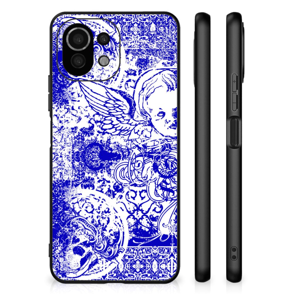 Telefoonhoesje Xiaomi 11 Lite 5G NE | Mi 11 Lite Angel Skull Blauw