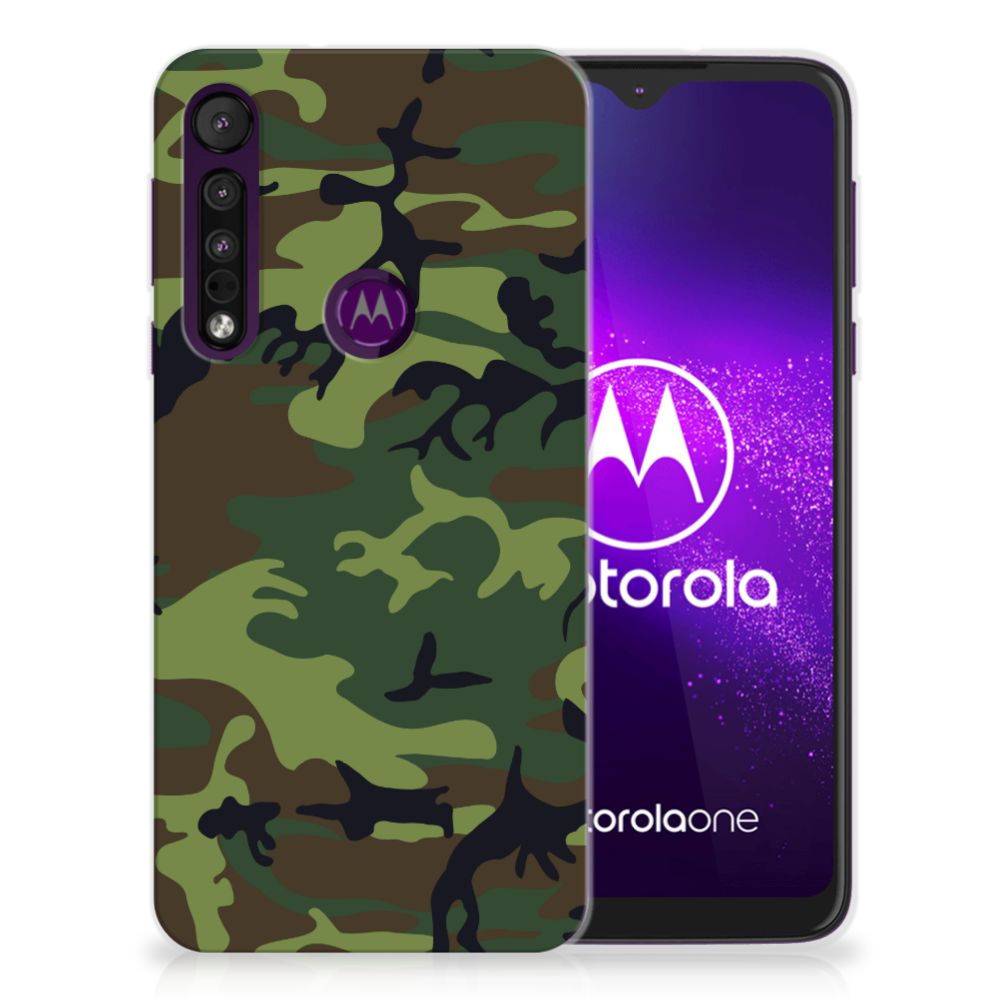 Motorola One Macro TPU bumper Army Dark