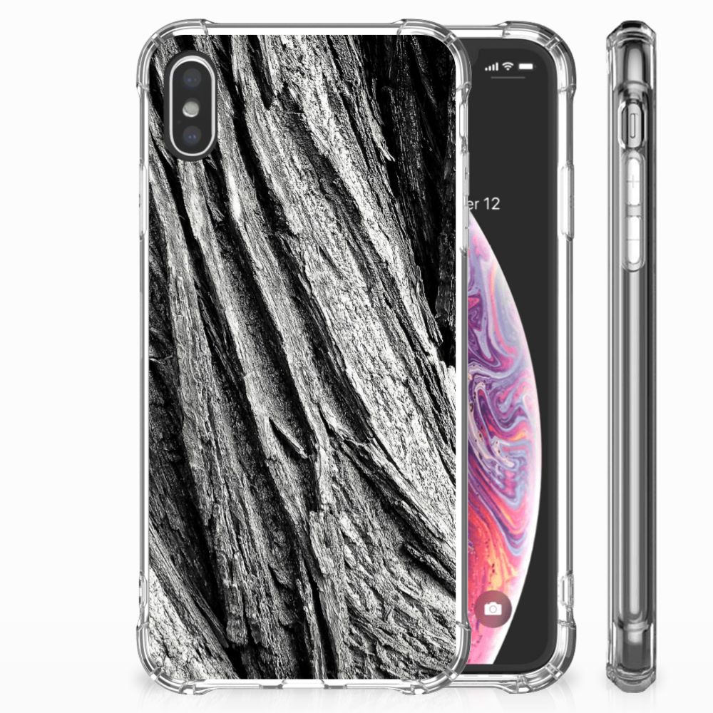 Stevig Telefoonhoesje Apple iPhone Xs Max Boomschors Grijs