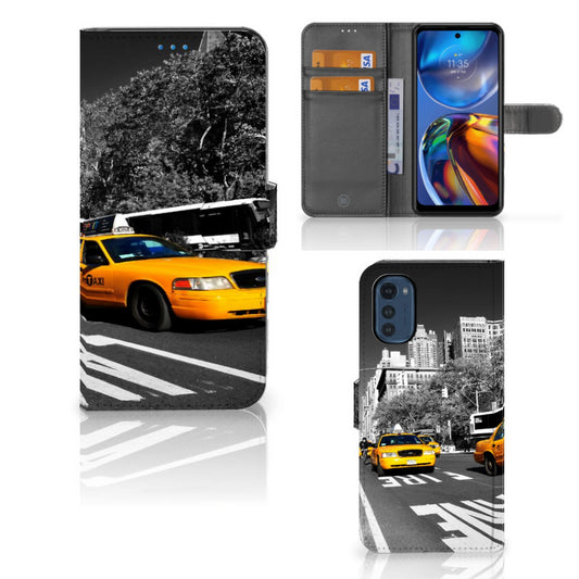 Motorola Moto E32 | Moto E32s Flip Cover New York Taxi