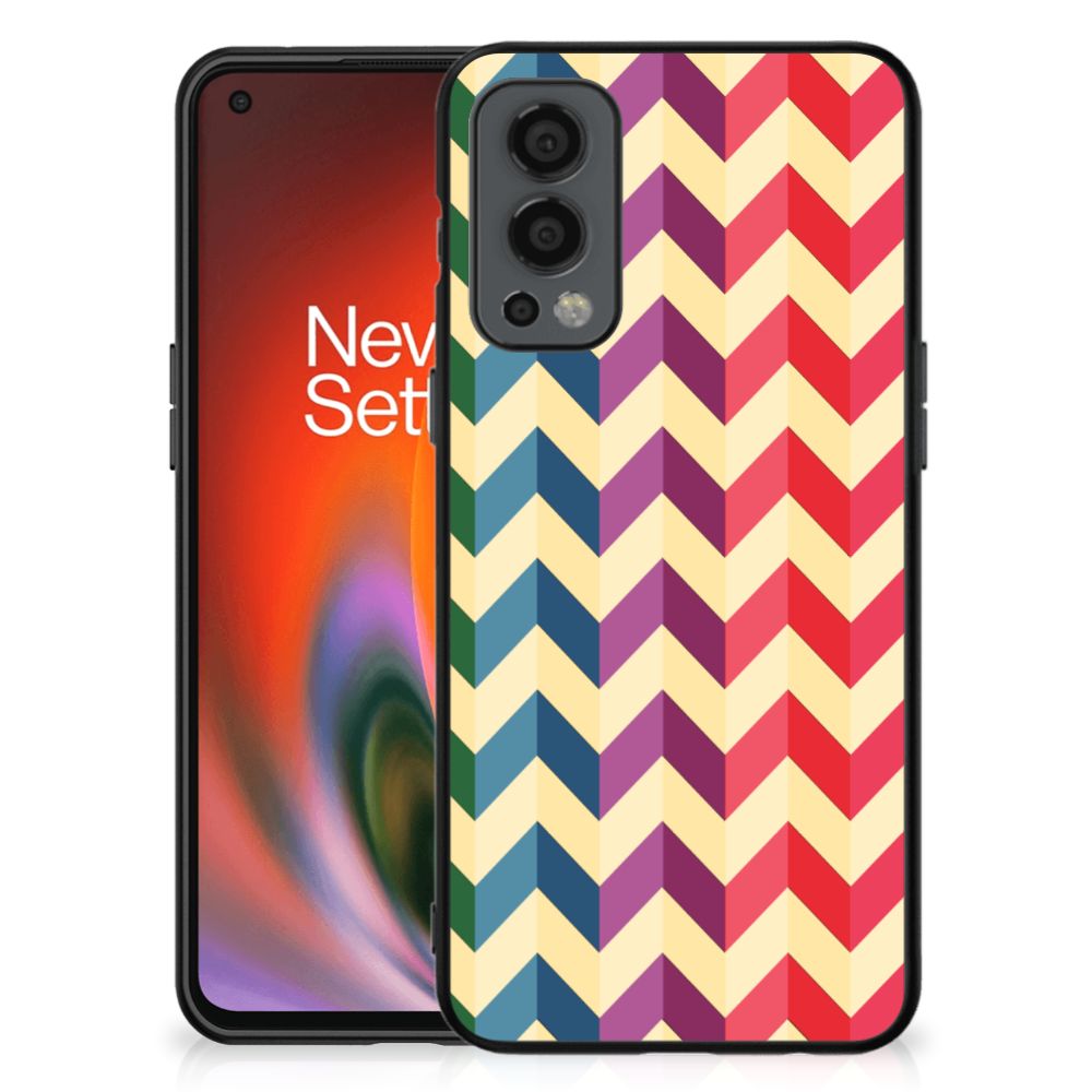 OnePlus Nord 2 Back Case Zigzag Multi Color