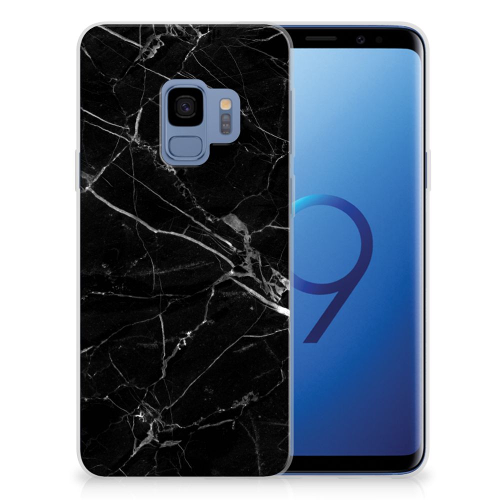 Samsung Galaxy S9 TPU Siliconen Hoesje Marmer Zwart - Origineel Cadeau Vader