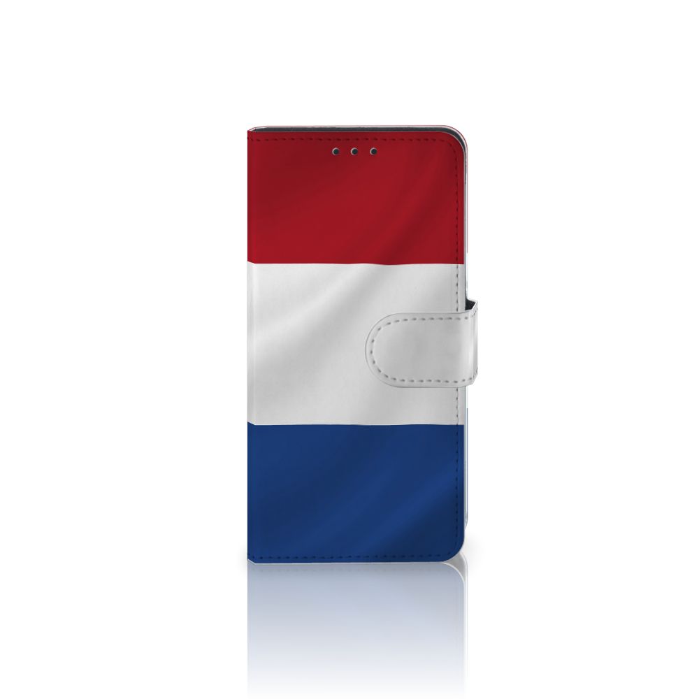 Huawei P40 Bookstyle Case Nederlandse Vlag met artistiek ontwerp van de Nederlandse vlag.