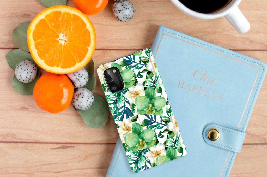 Samsung Galaxy A41 Smart Cover Orchidee Groen - B2C Telecom