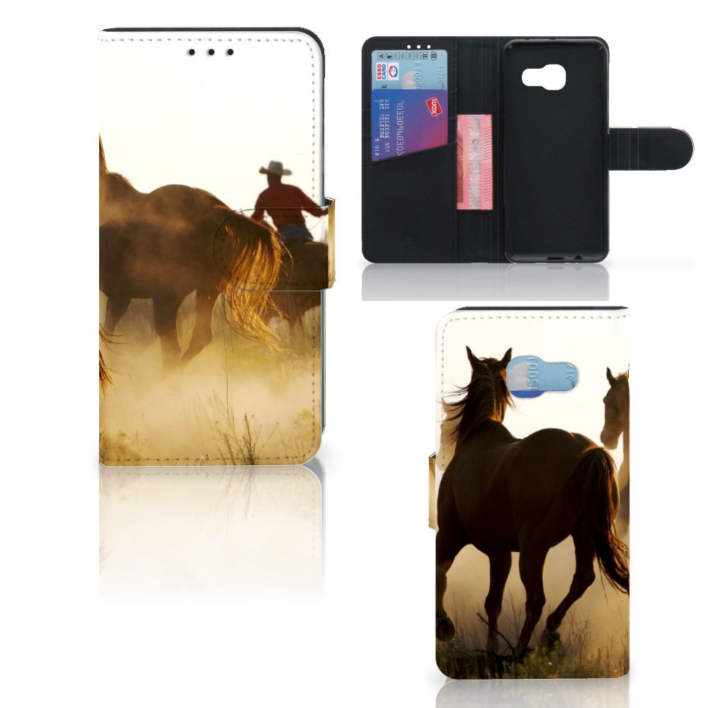 Samsung Galaxy A3 2017 Telefoonhoesje met Pasjes Design Cowboy