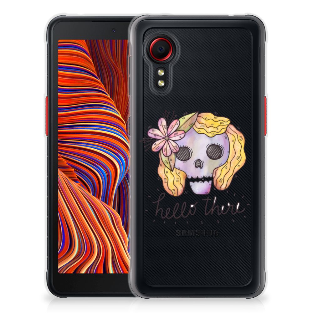 Silicone Back Case Samsung Galaxy Xcover 5 Boho Skull B2C Telecom
