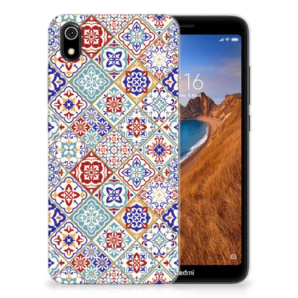 Xiaomi Redmi 7A TPU Siliconen Hoesje Tiles Color