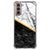 Samsung Galaxy S21 Plus Anti-Shock Hoesje Marmer Wit Zwart - Origineel Cadeau Man B2C Telecom