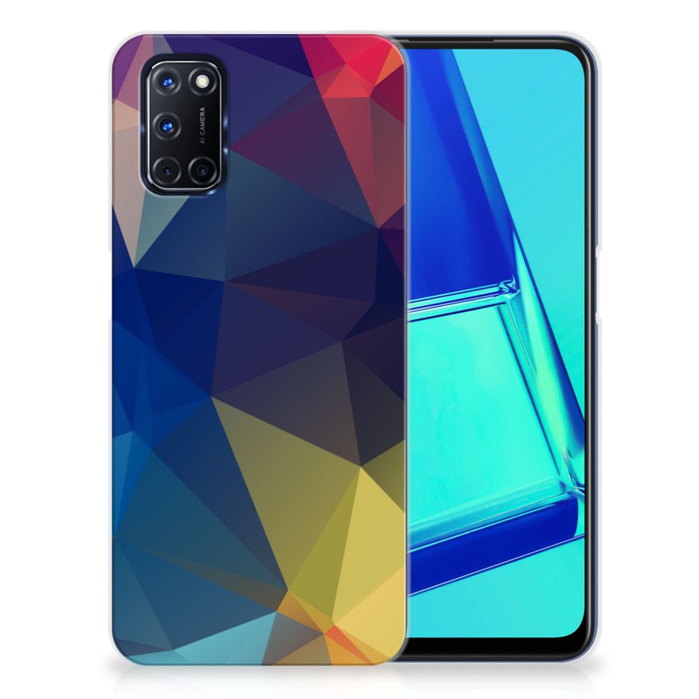 OPPO A52 | A72 TPU Hoesje Polygon Dark