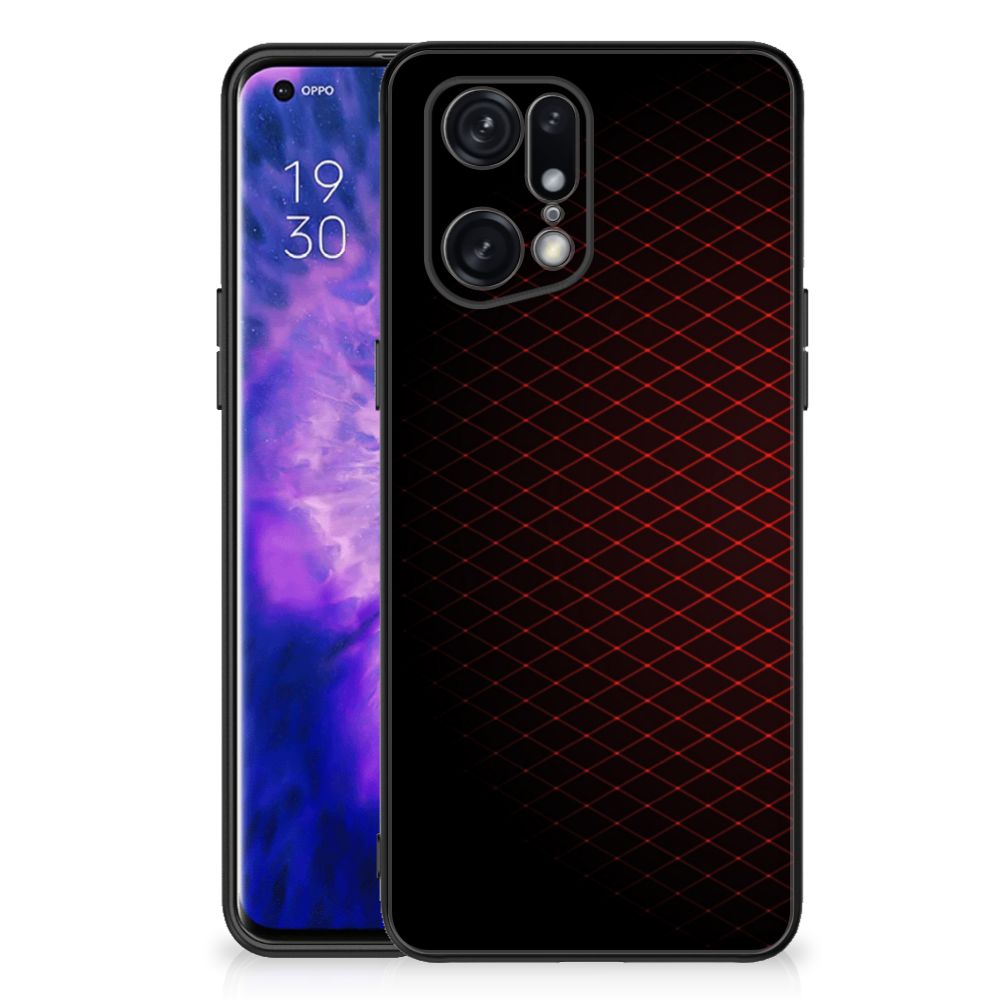 OPPO Find X5 Pro Back Case Geruit Rood