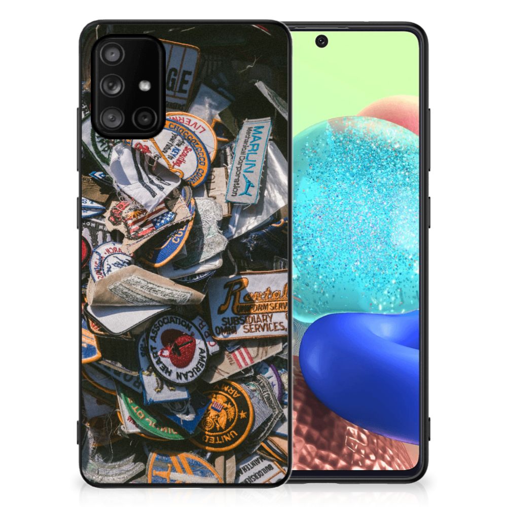 Samsung Galaxy A71 Silicone Back Case Badges